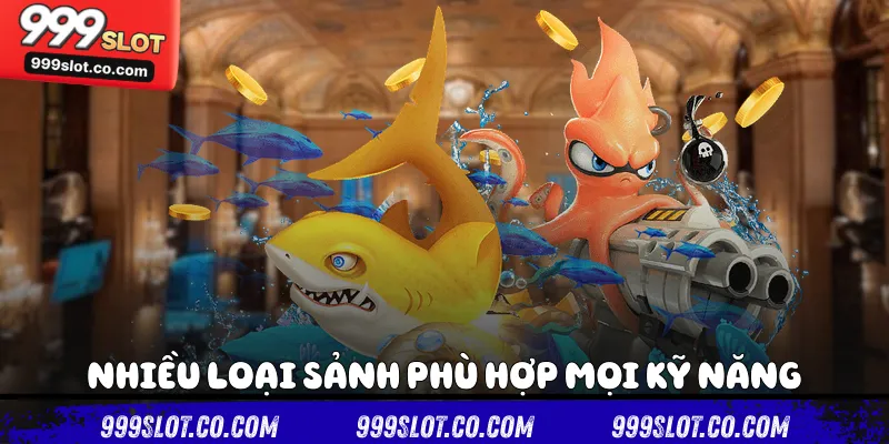 Nhiều loại sảnh phù hợp mọi kỹ năng